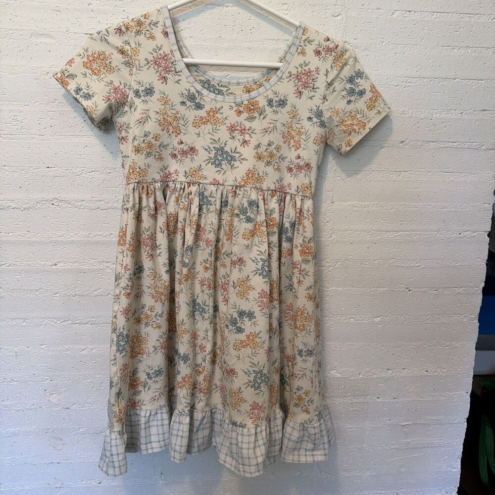 C&K Clothing Girls Cottagecore Knee Length Dress 12 - Picture 4 of 7